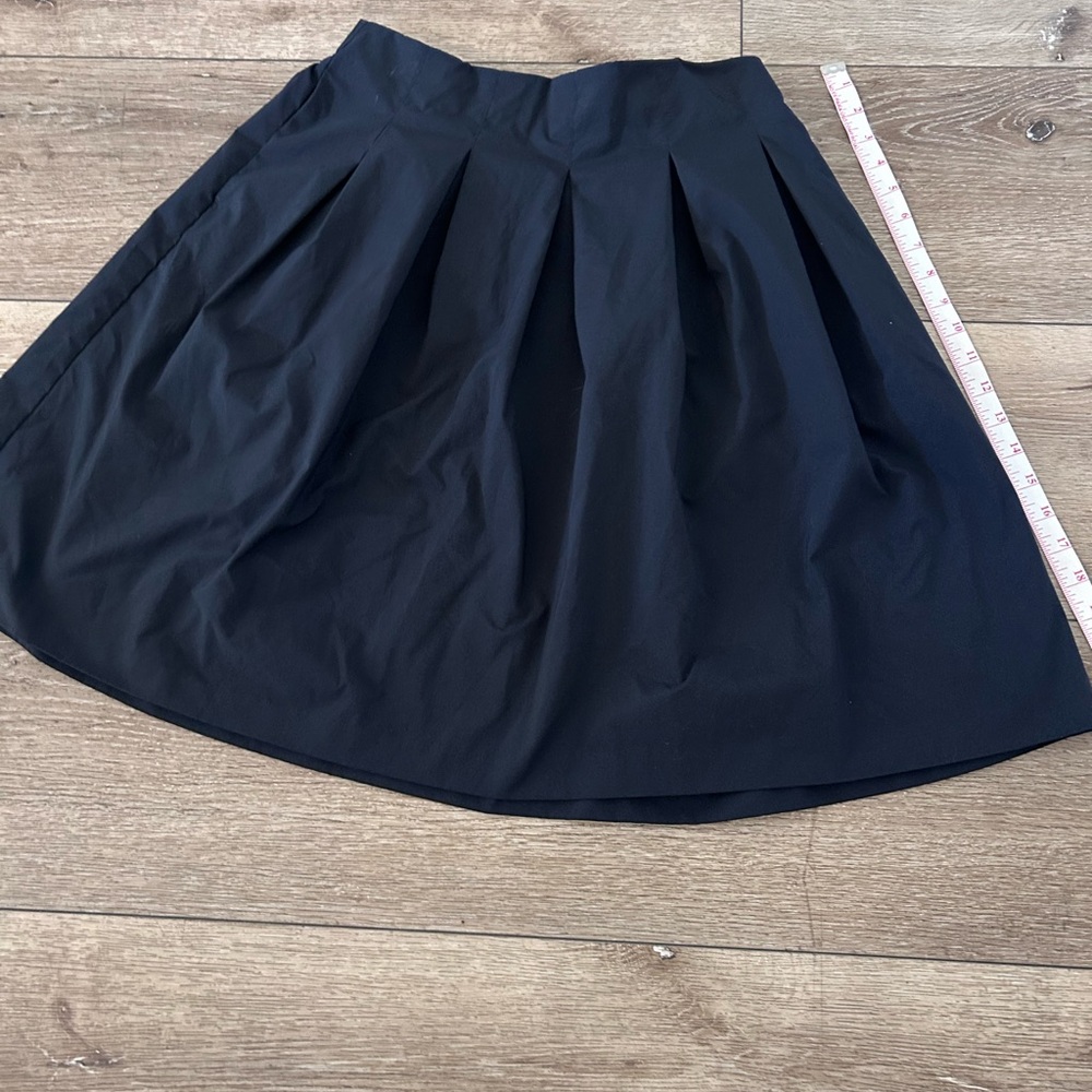 Uniqlo Blue Knee-Length A-Line Pleated Skirt